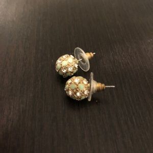 Anthropologie Green Bulb Posts